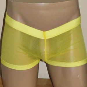 SHEER YELLOW BOXCUT UNDERWEAR